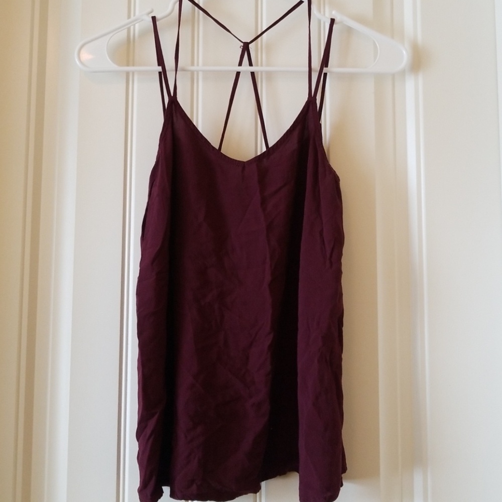 Burgundy No Boundaries Tank Top